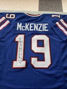 BUFFALO BILLS Isaiah McKenzie #19 SIGNED ROAD JERSEY Blue Home JSA WITNESS - Picture 1 of 2