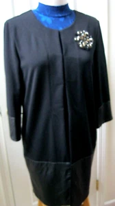 DANA BUCHMAN Black Women Cardigan/Jacket with Brooch, size S - Picture 1 of 11
