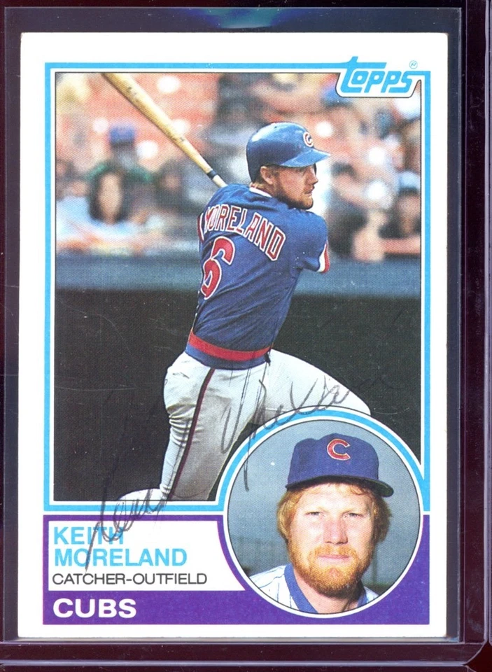 1983 Topps - Keith Moreland #619 AUTO AUTOGRAPHED SIGNED - Image 1 of 1