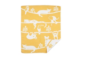 KLIPPAN - Decke Siesta gelb, 70x90 cm, Decke aus gewebter Baumwolle - Bild 1 von 1