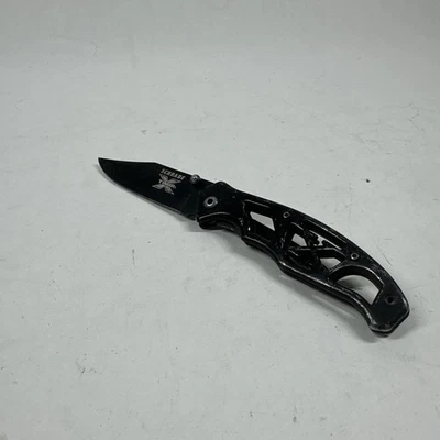 Schrade X-Timer-B Negro 3" Marco Bloqueo Plegable Cuchillo Pulgar Pernos Clip de Bolsillo Foto 1 de 4