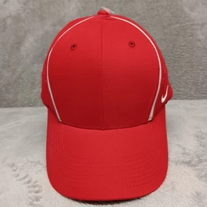 Gorra Nike Team Sport Performance Color Rojo con 2 Rayas Blancas 100% Algodón - Imagen 1 de 13