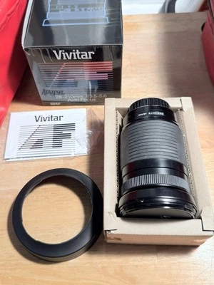 Vivitar 28-210mm f/3.5-5.6 AF Telephoto Zoom Lens Nikon AF Cameras (Never Used) - Image 1 of 4