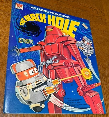 Libro de actividades y colores Walt Disney The Black Hole 1979 Whitman vintage sin usar Foto 1 de 4