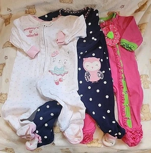 Adorable lote de pijamas bailarinas y flores para bebés niñas de 3-6 meses - Imagen 1 de 10