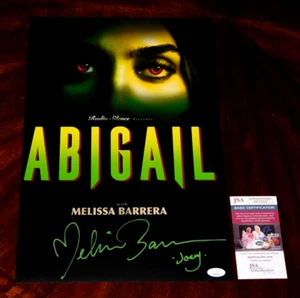 MELISSA BARRERA "JOEY" SIGNED ABIGAIL 12X18 POSTER HORROR JSA COA!! - Picture 1 of 1