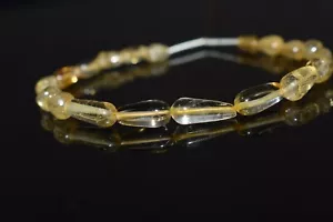 Citrine 100% Natural Smooth Teardrop Shape AAA+ Gemstone Loose Beads for Jewelry - Picture 1 of 6