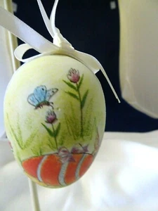 BABY CHICKS/CHICKENS/DUCKS/RABBIT DECORATED EASTER EGG ORNAMENT-NEW - Picture 1 of 4