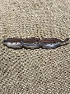 Erbstück, wunderschöne Brosche, Jugendstil, Eichenlaub, Silber 800er - Bild 1 von 5