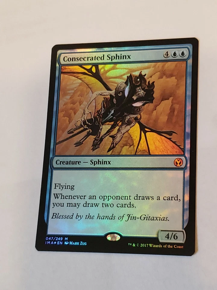 1x Consecrated Sphinx FOIL Iconic Masters Magic MTG NM Magic x1 - Image 1 of 1