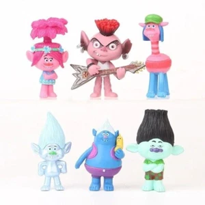 6pcs/lot Trolls 2 Action Figure Toys Cartoon Trolls World Tour Poppy Branch Brab - Picture 1 of 6