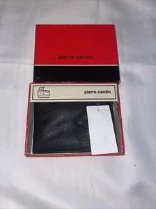 Vintage Pierre Cardin Leather Passcase Billfold  Wallet Black Leather - Picture 1 of 8