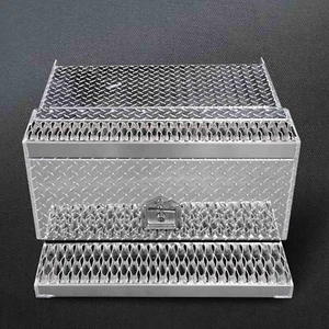 Peterbilt Toolbox Truck Step Box Chain Box Aluminum Fit Peterbilt 379 359 385 - Picture 1 of 12