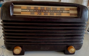 Radio Tubo AM Baquelita Philco Transitone Años 40 De Colección Probado y Funciona ¡VIDEO! - Imagen 1 de 10