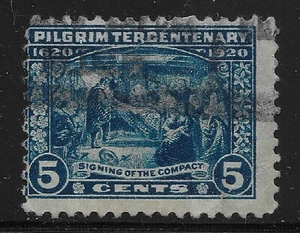 US Scott #550, Single 1920 Signing of the Compact 5c FVF Used - Picture 1 of 1