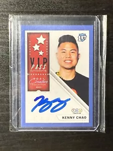 2021 TRU Creator VIP Pass #252 Kenny Chao Auto Autograph RC Rookie Blue - Bild 1 von 2