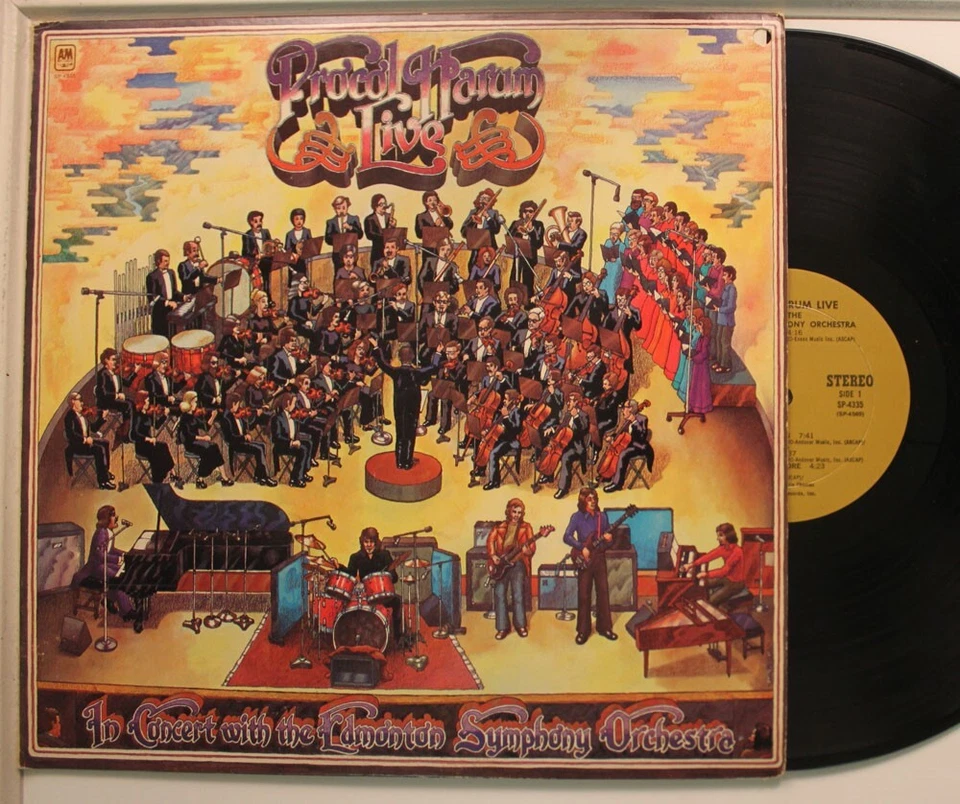 Procol Harum w/ The Edmonton Symphony Orch LP Live On A&M - Vg++ / Vg++ - Imagem 1 de 1