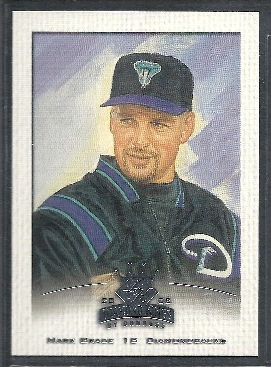 2002 Donruss Diamond Kings Baseball - #79 - Mark Grace - Arizona Diamondbacks - Image 1 of 1