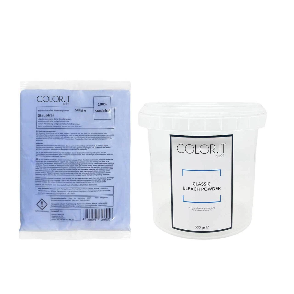 COLOR.IT by BM Blondierpulver 500g Mit Aufbewahrungsdose - Bild 1 von 1