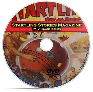 Startling Stories, 71 Classic Pulp Magazine, Golden Age Science Fiction DVD C64 - Picture 1 of 1