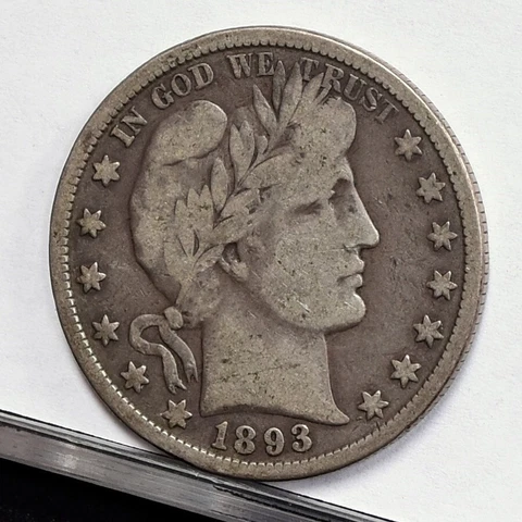 1893-O Barber Half Dollar - Fine (49735-L) Cover