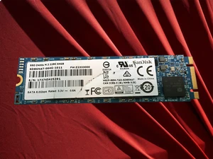 64GB M.2 2280 SATA SSD SanDisk Z400s SD8SNAT-064G-1011 SSD Drive, Used - Afbeelding 1 van 2