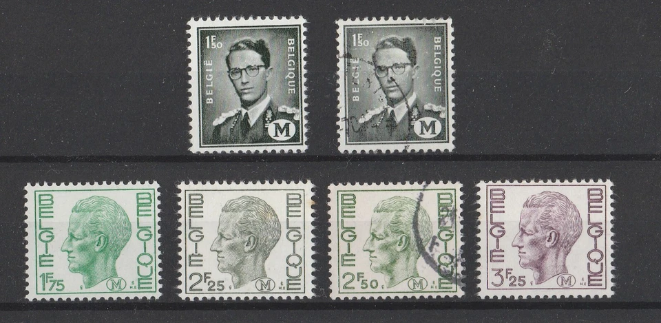 Belgium stamps; military stamps OCB/COB M1-5, complete set - Image 1 of 1