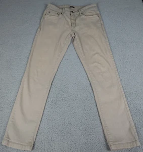 Angelo Litrico C&A Jeans Uomo 34x32 Pantalone Slim Fit Chino Elasticizzato Denim Biege - Foto 1 di 15