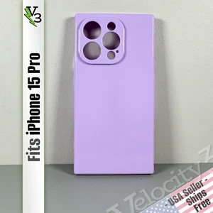 Case for iPhone 15 Pro - Glossy Lavender Purple | Ultra Slim - Rectangle Case - Picture 1 of 14