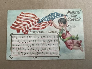 Vintage POSTCARD 1909 Memorial Day Souvenir STAR-SPANGLED BANNER - Picture 1 of 2
