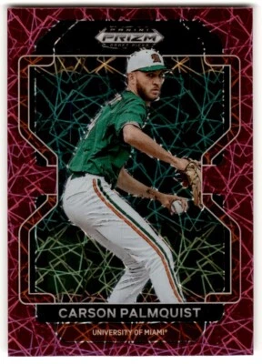 2022 Panini Prizm Draft Picks Neon Pink Carson Palmquist #PDP88 - Image 1 of 2