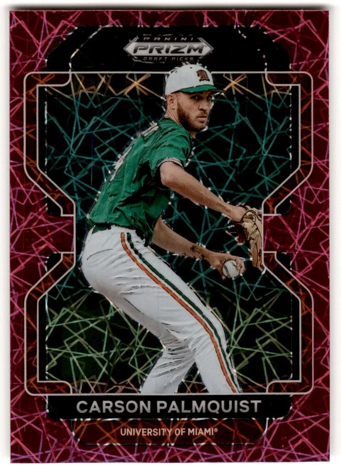 2022 Panini Prizm Draft Picks Neon Pink Carson Palmquist #PDP88 - Image 1 of 2