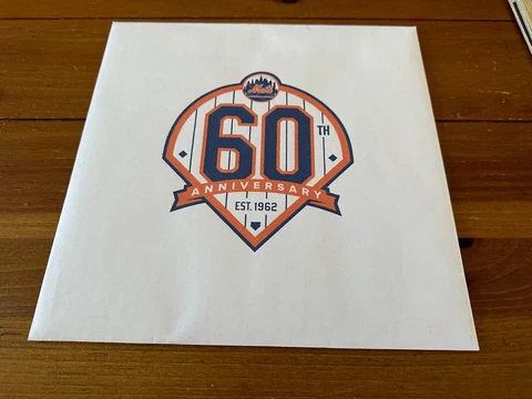 New York Mets 60th Anniversary Season Ticket Guide & Envelope Cover