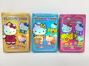 Set of 3 2006 Hello Kitty Playing Cards Deck New - Picture 1 of 7