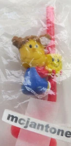 MIP Sonic Wacky Pack Curly Crazy Straw MOLLY + TATER TOT PVC Trinkgetränk PINK - Bild 1 von 3