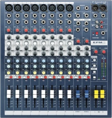 Soundcraft EPM8 8-Channel 2 Configurable Auxiliary Buses Multi-format Mixer NEW - Image 1 of 3