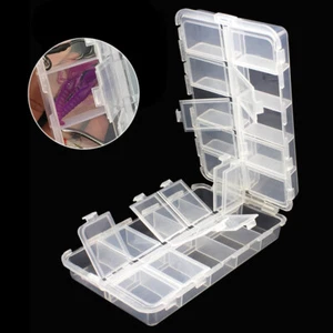 20 Compartments Fishing Tackle Box Lures Baits Hooks Beads Earring Storage Case - Picture 1 of 7
