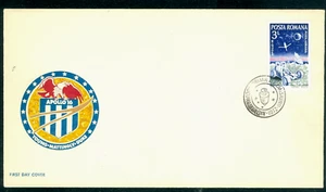 1972 Apollo 16,Bald Eagle,Space,Young,Mattingly,Duke,Moon Rover,Romania,3022,FDC - Picture 1 of 2