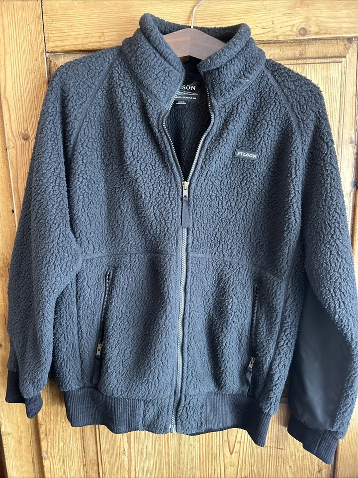 Women’s Synchilla Filson Sherpa Black Fleece Polartec Large Full Zip Jacket - Image 1 of 4