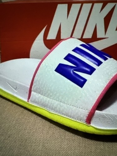 Nike Offcourt Slides donna taglia 6 nuove con etichette scatola inclusa