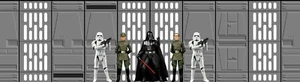 Star Wars Hasbro Kenner Black Series 6" 3.75" Action Figure Diorama Backdrop #4 - Picture 1 of 16