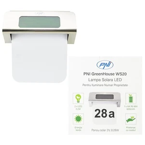 Outdoor Solar House Number Light IP44 LED 2 x 0.2W - Picture 1 of 11