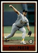 1997 Topps Baseball Card Ariel Prieto were Oakland Athletics #279