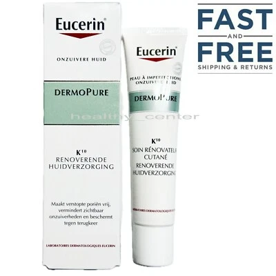 Eucerin DermoPure K10 Cuidado Renovador Piel 40 ml Exp. Fecha: 12/2026 Foto 1 de 3