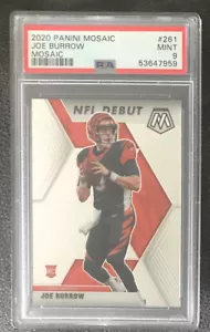 2020 Panini Mosaic Joe Burrow NFL Debut ROOKIE #261 MINT PSA 9 Bengels - Picture 1 of 2