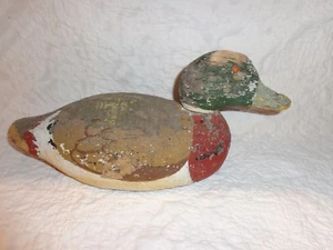Señuelo de pato de madera tallada vintage con cabeza móvil de 360 grados - Imagen 1 de 10