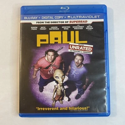 Paul (Blu-ray Disc, 2013) Comedy Unrated & Theatrical Seth Rogen Simon Pegg - Image 1 of 4
