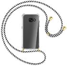 Łańcuszek na telefon komórkowy do Samsung Galaxy A3 2017 czarno-biały (G) etui z paskiem sznurek