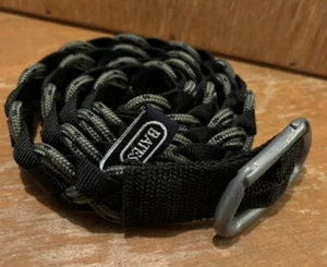 Bates Large Braid Nylon Belt Blue & Black SZ L 36-38 NWOT Made In USA Carabiner - Picture 1 of 5