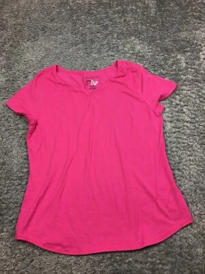 JMS просто мой размер рубашка женщина размер 1 X розовый 16 Вт короткий рукав v-образным вырезом - Изображение 1 из 4